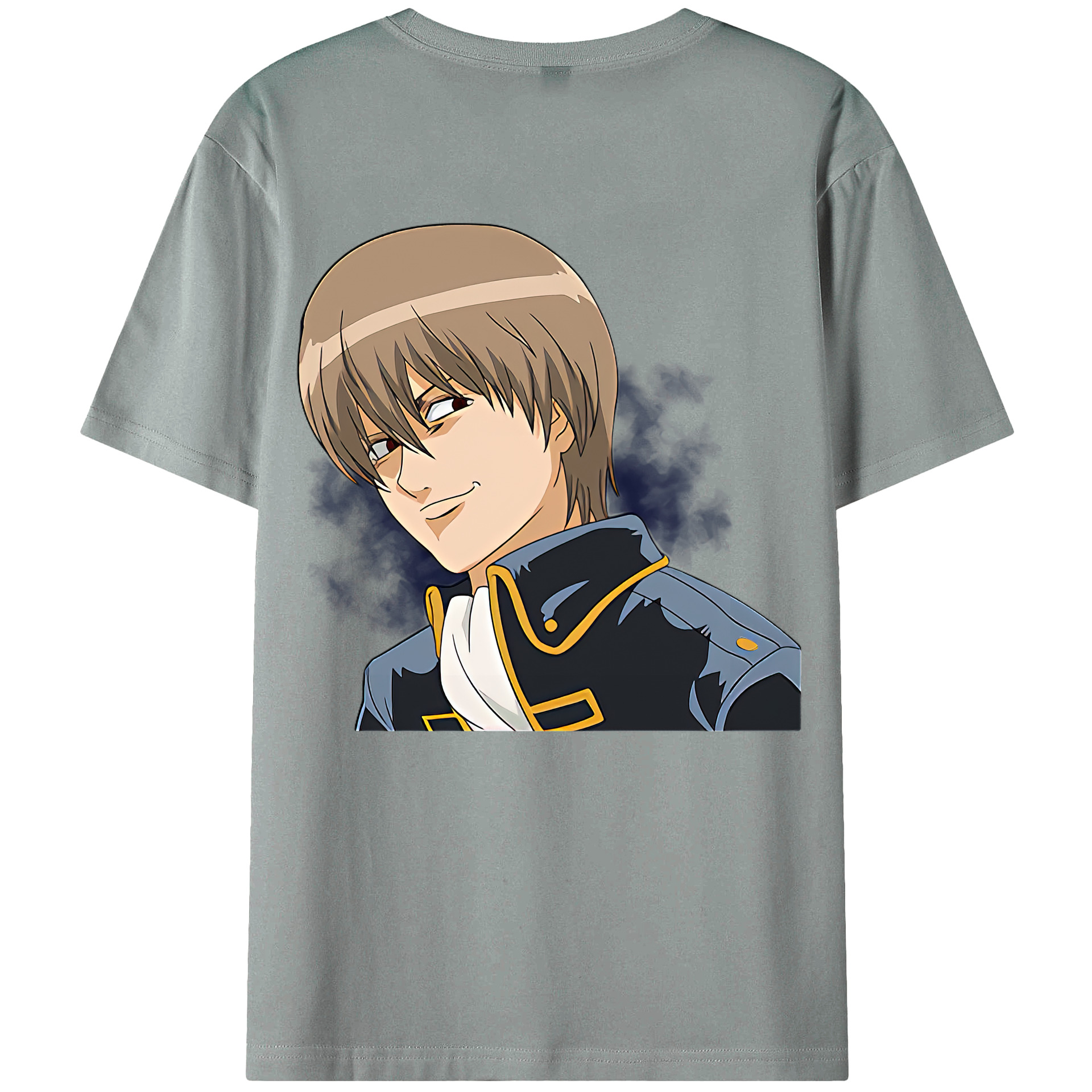 （画像用） ぎんたま 坂田銀時（さかたぎんとき） 神楽 志村新八（しむら しんぱち） GINTAMA Sakata Gintoki Kagura Shimura Shinpachi 綿100％ メンズ半袖Tシャツ（バックプリント） 通気性
